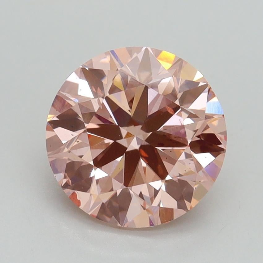 2.00 Ct. Fancy Intense Pink Round Lab Grown Diamond