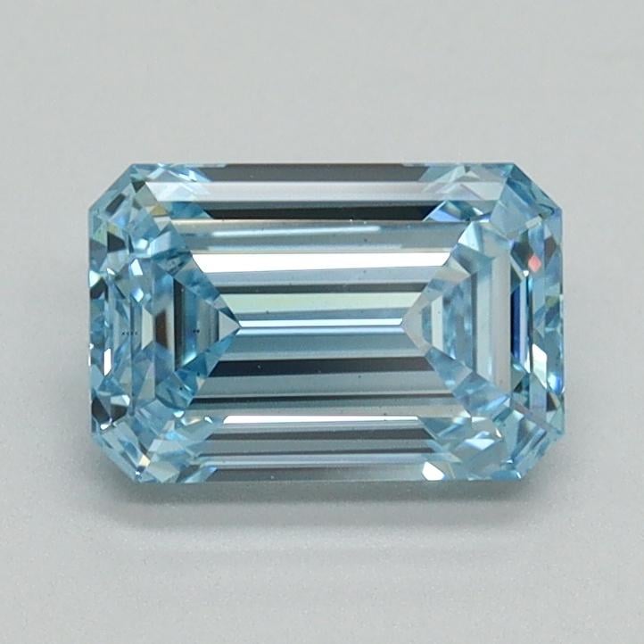1.09 Ct. Fancy Vivid Blue Emerald Lab Grown Diamond
