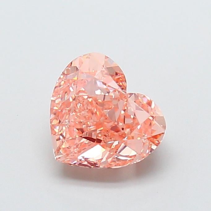 2.21 Ct. Fancy Intense Pink Heart Lab Grown Diamond
