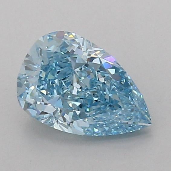 1.10 Ct. Fancy Vivid Blue Pear Lab Grown Diamond