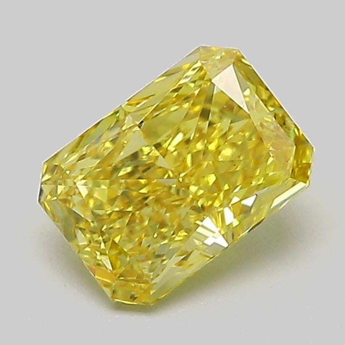 1.06 Ct. Fancy Vivid  Yellow Radiant Lab Grown Diamond