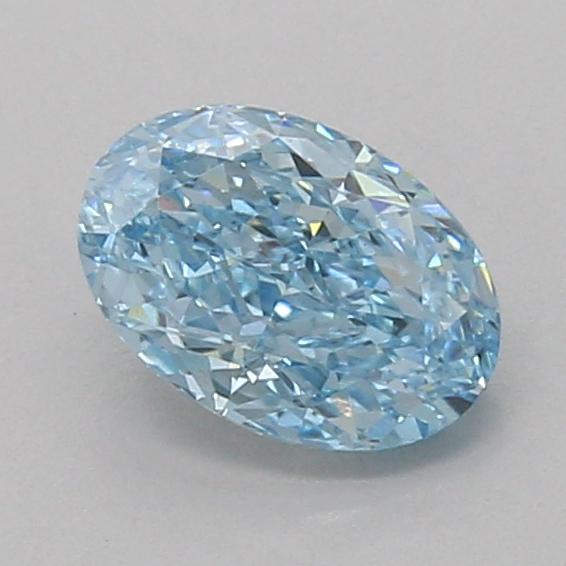 1.10 Ct. Fancy Vivid Blue Oval Lab Grown Diamond