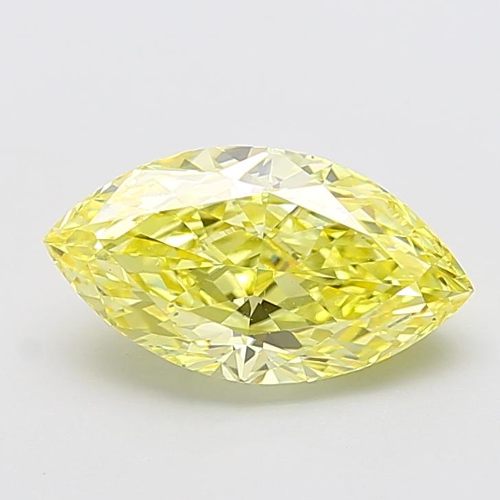 2.02 Ct. Fancy Intense Yellow Marquise Lab Grown Diamond