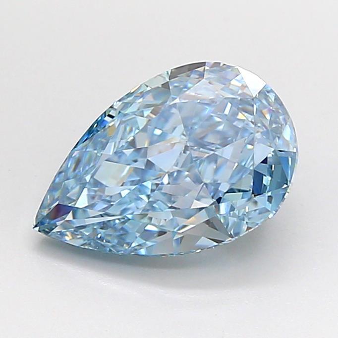 2.38 Ct. Fancy Vivid Blue Pear Lab Grown Diamond