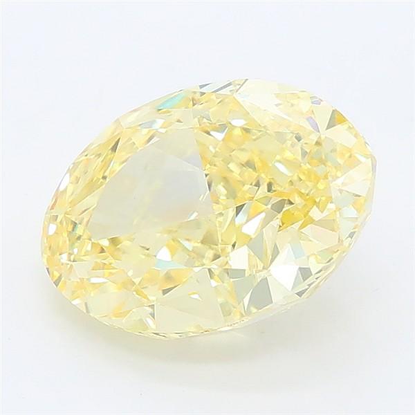 2.71 Ct. Fancy Vivid Yellow Oval Lab Grown Diamond