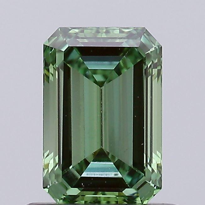 0.64 Ct. Fancy Vivid Green Emerald Lab Grown Diamond