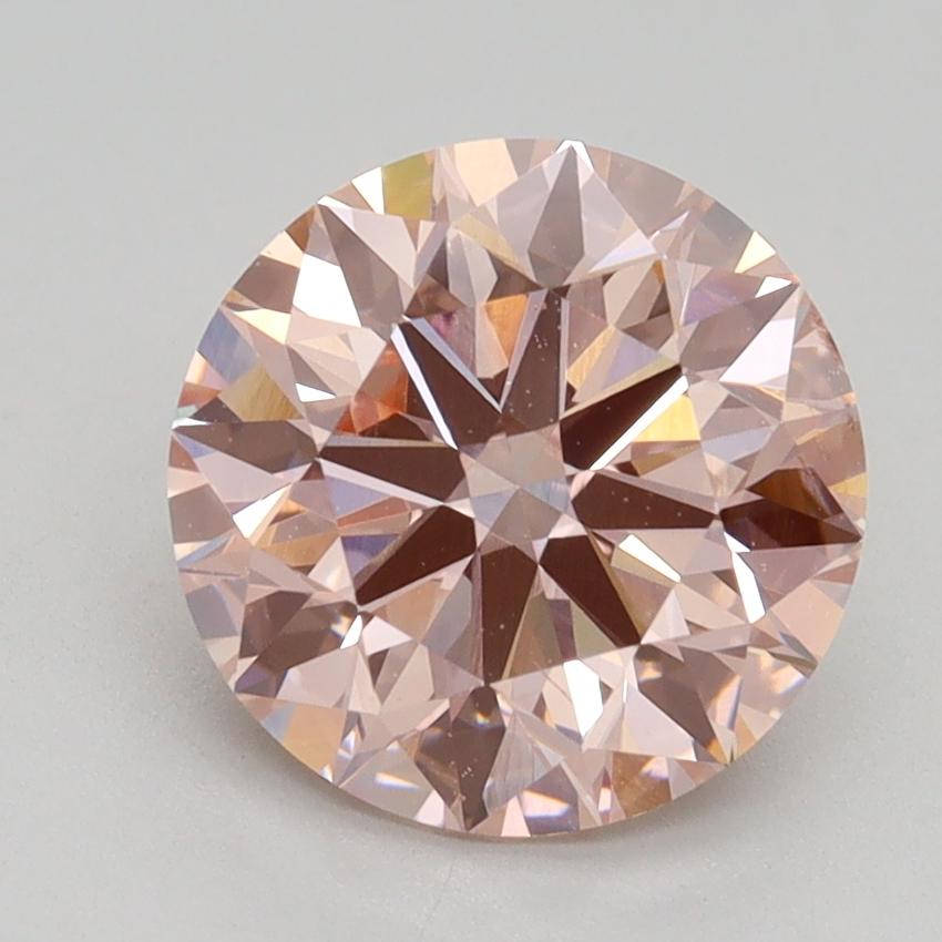 2.50 Ct. Fancy Intense Pink Round Lab Grown Diamond