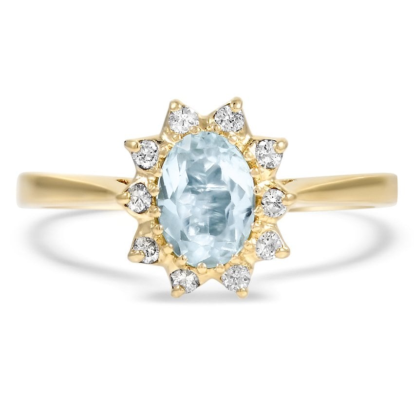 Retro Aquamarine Vintage Ring