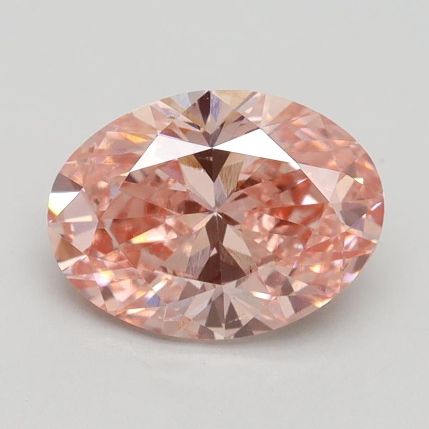 1.90 Ct. Fancy Vivid Pink Oval Lab Grown Diamond