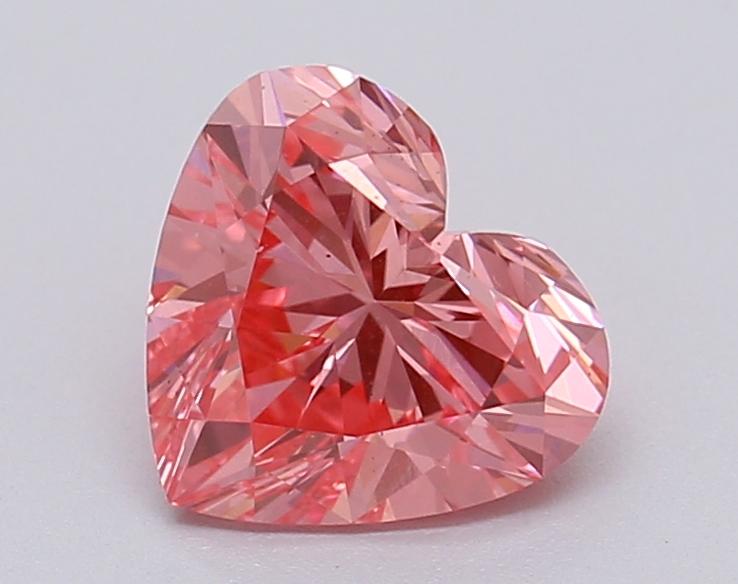 1.04 Ct. Fancy Vivid Pink Heart Lab Grown Diamond
