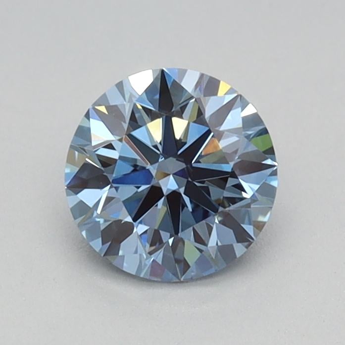 0.52 Ct. Fancy Vivid Blue Round Lab Grown Diamond