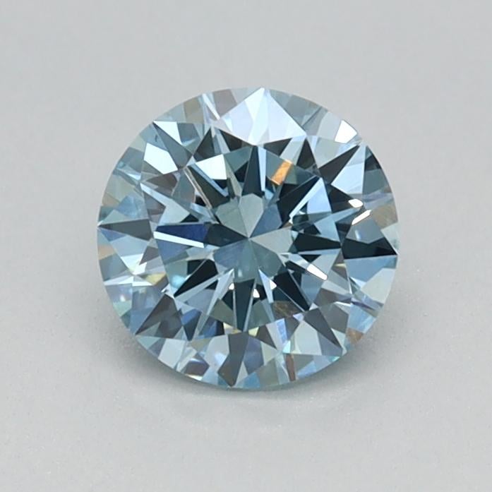 0.49 Ct. Fancy Vivid Blue Round Lab Grown Diamond