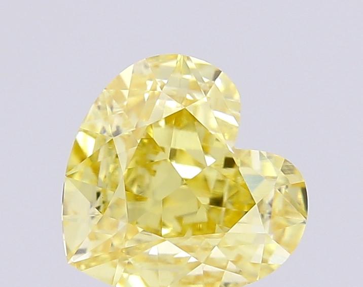 1.47 Ct. Fancy Intense Yellow Heart Lab Grown Diamond