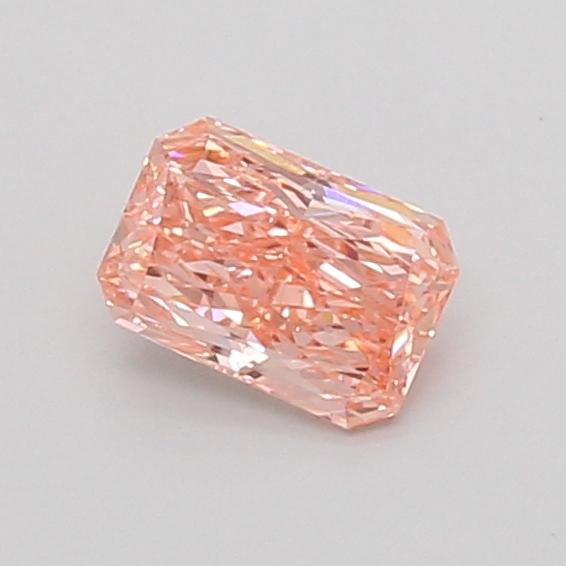 0.57 Ct. Fancy Vivid Pink Radiant Lab Grown Diamond