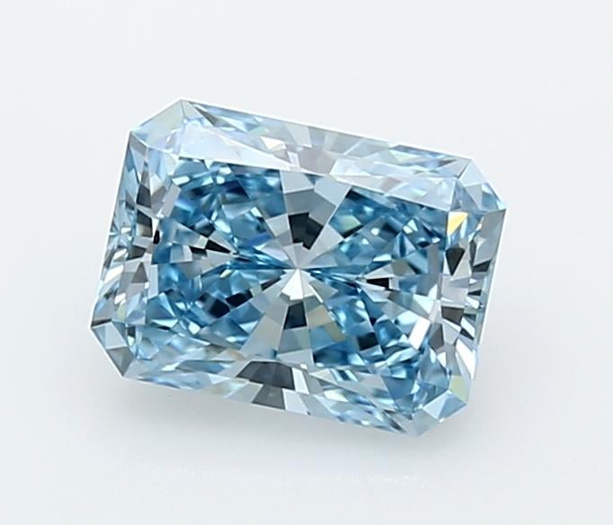 1.55 Ct. Fancy Vivid  Blue Radiant Lab Grown Diamond