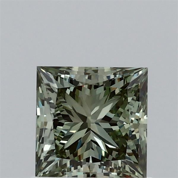 0.97 Ct. Fancy Vivid  Green Princess Lab Grown Diamond