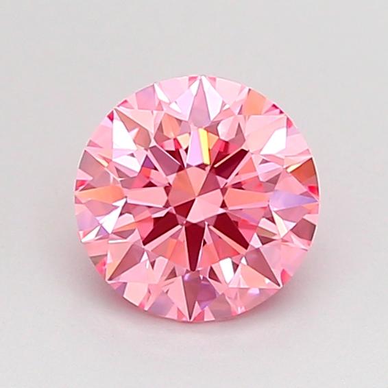 0.80 Ct. Fancy Vivid Pink Round Lab Grown Diamond