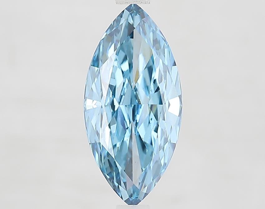2.45 Ct. Fancy Vivid Blue Marquise Lab Grown Diamond