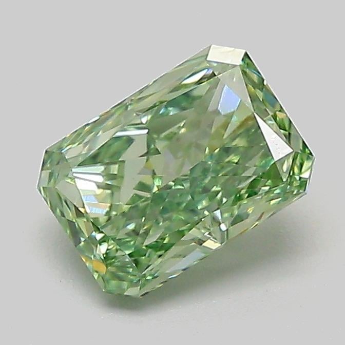 1.08 Ct. Fancy Vivid  Green Radiant Lab Grown Diamond