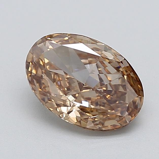1.21 Ct. Light  Brown Oval Lab Grown Diamond