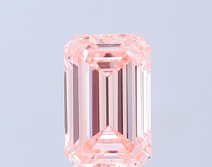 3.10 Ct. Fancy Intense  Pink Emerald Lab Grown Diamond