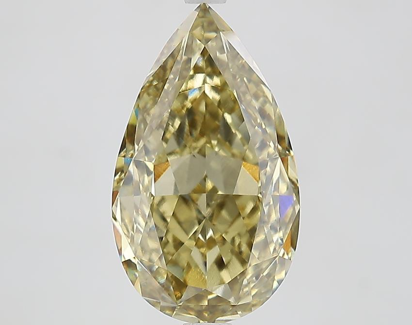 5.02 Ct. Fancy Intense Yellow Pear Lab Grown Diamond