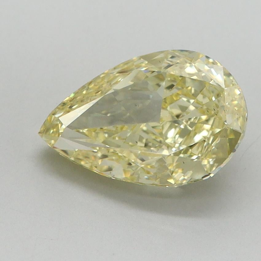2.03 Ct. Fancy Intense Yellow Pear Lab Grown Diamond