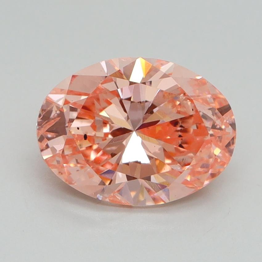 1.80 Ct. Fancy Intense Pink Oval Lab Grown Diamond