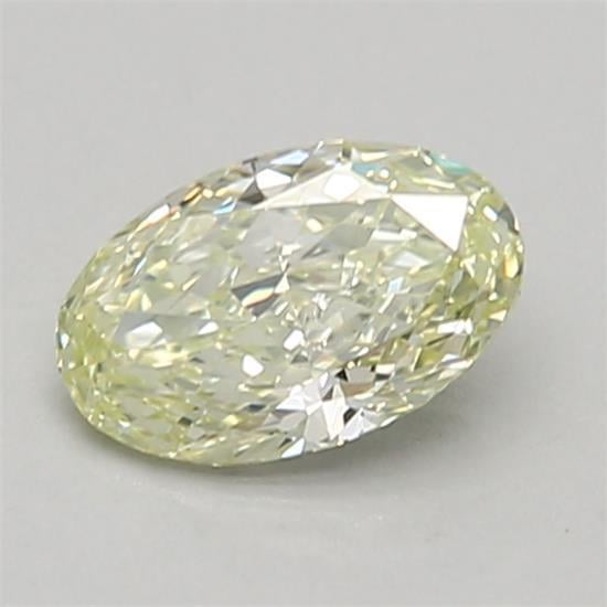 0.46 Ct. Light Greenish Yellow Oval Lab Grown Diamond