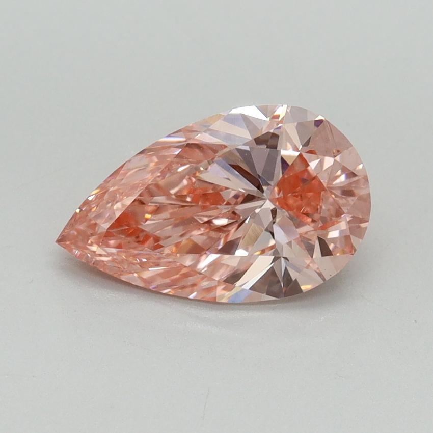 1.58 Ct. Fancy Vivid Pink Pear Lab Grown Diamond