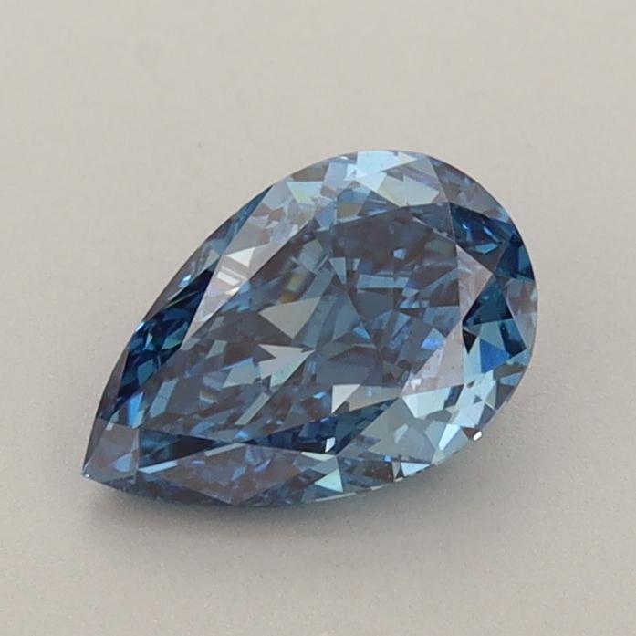 0.84 Ct. Fancy Vivid  Blue Pear Lab Grown Diamond