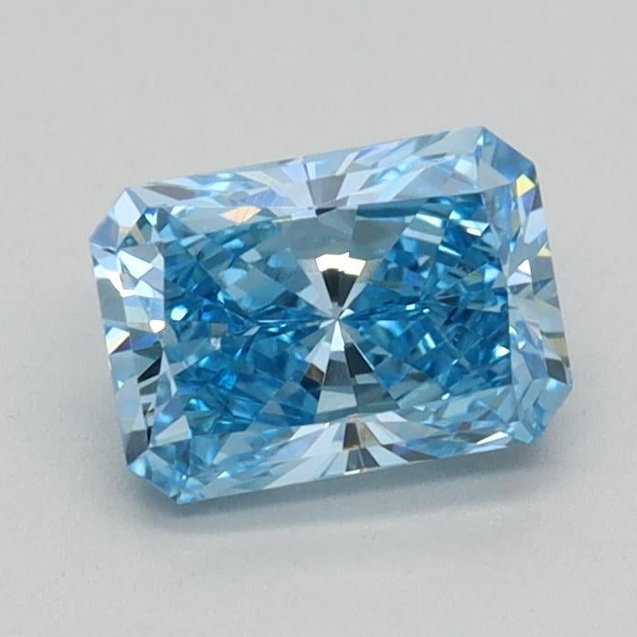 0.62 Ct. Fancy Vivid Blue Radiant Lab Grown Diamond