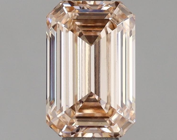 1.05 Ct. Fancy Light Pinkish Orange Emerald Lab Grown Diamond