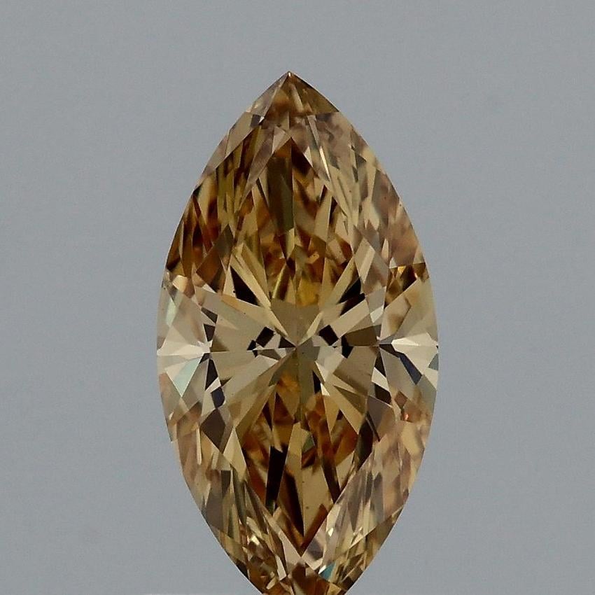 0.97 Ct. Fancy Intense Yellow Marquise Lab Grown Diamond