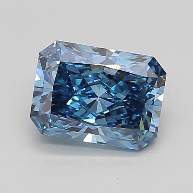 1.59 Ct. Fancy Vivid  Blue Radiant Lab Grown Diamond