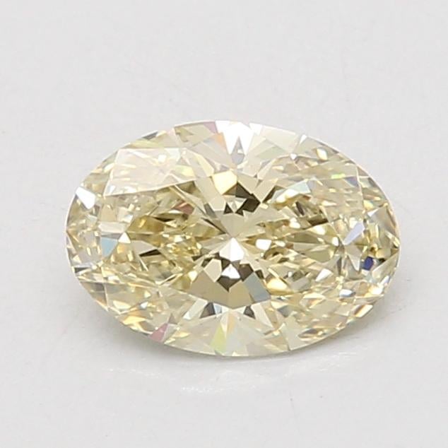 1.07 Ct. Fancy Light Yellow Oval Lab Grown Diamond