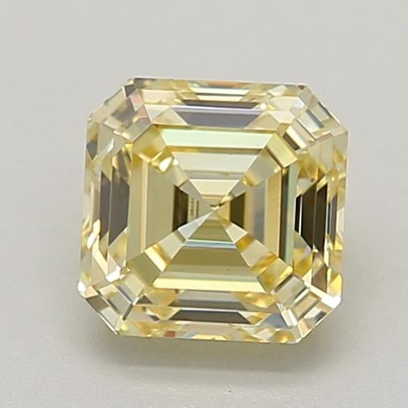 1.01 Ct. Fancy Intense  Yellow Asscher Lab Grown Diamond