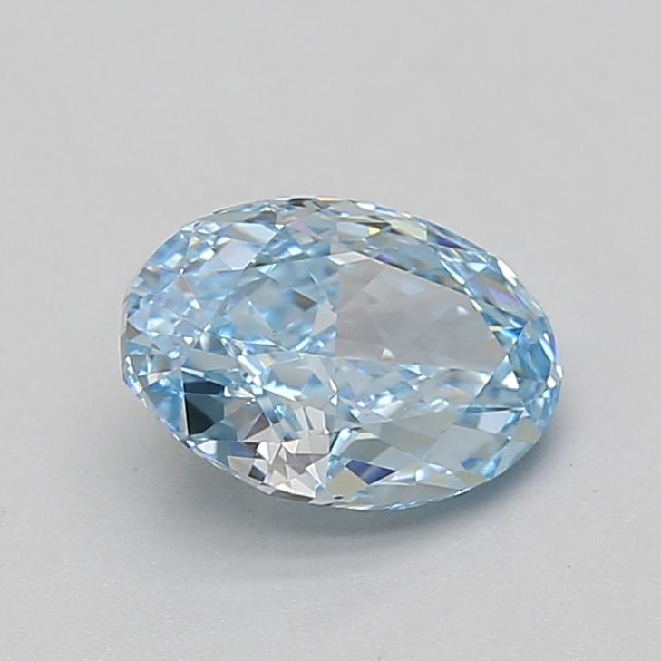 1.55 Ct. Fancy Vivid Blue Oval Lab Grown Diamond