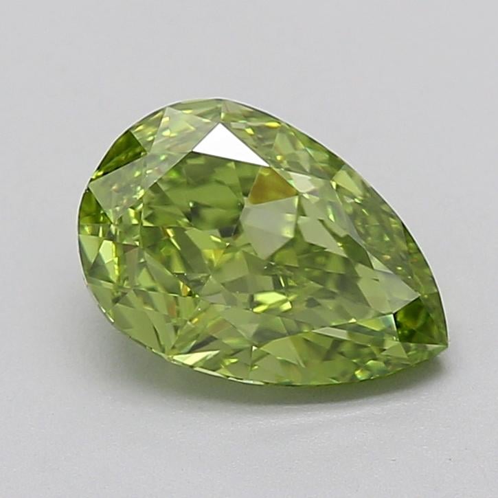1.54 Ct. Fancy Vivid  Green Pear Lab Grown Diamond