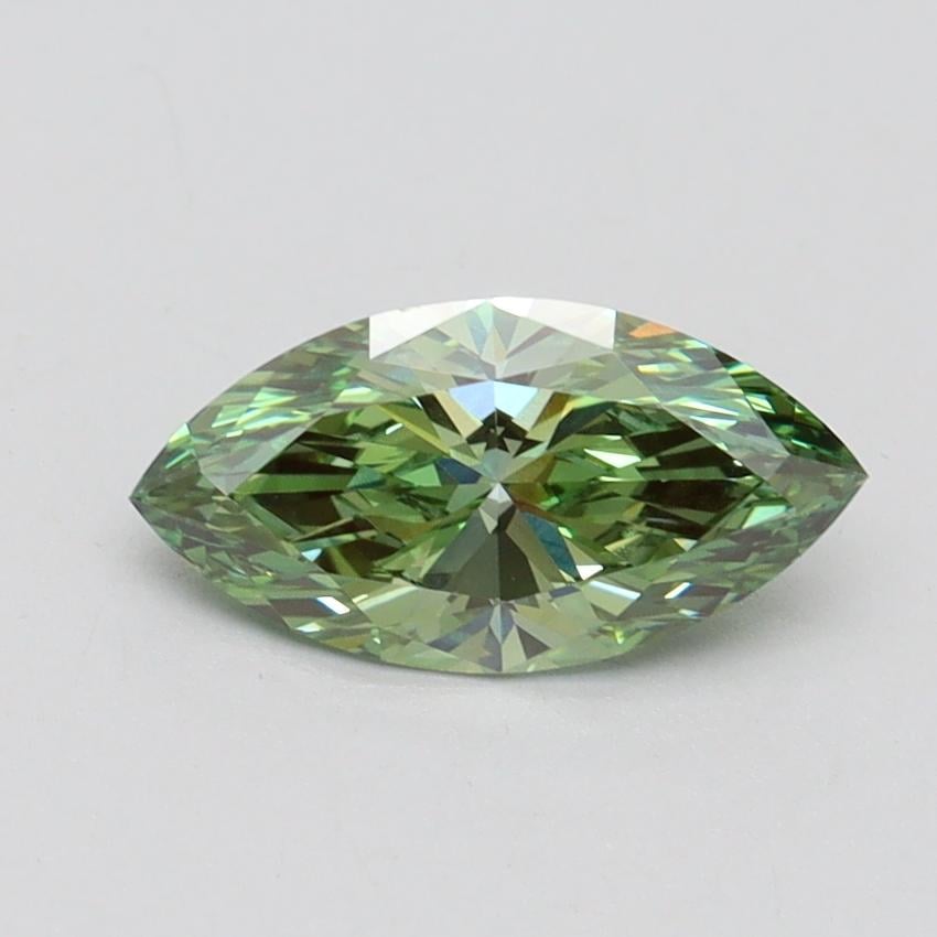 1.04 Ct. Fancy Vivid Green Marquise Lab Grown Diamond