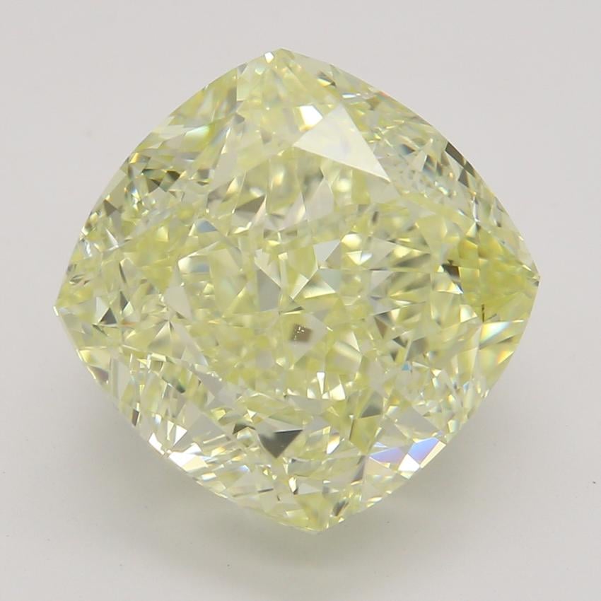 5.02 Ct. Fancy Light Yellow Cushion Diamond