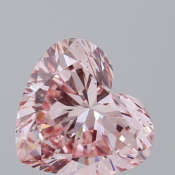 4.90 Ct. Fancy Vivid  Pink Heart Lab Grown Diamond