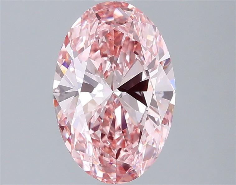 1.51 Ct. Fancy Vivid Pink Oval Lab Grown Diamond