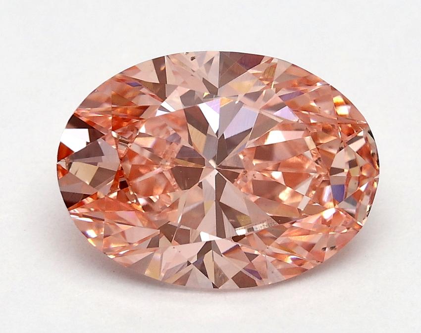 2.03 Ct. Fancy Vivid Pink Oval Lab Grown Diamond