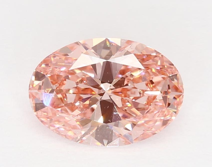 1.01 Ct. Fancy Vivid Pink Oval Lab Grown Diamond