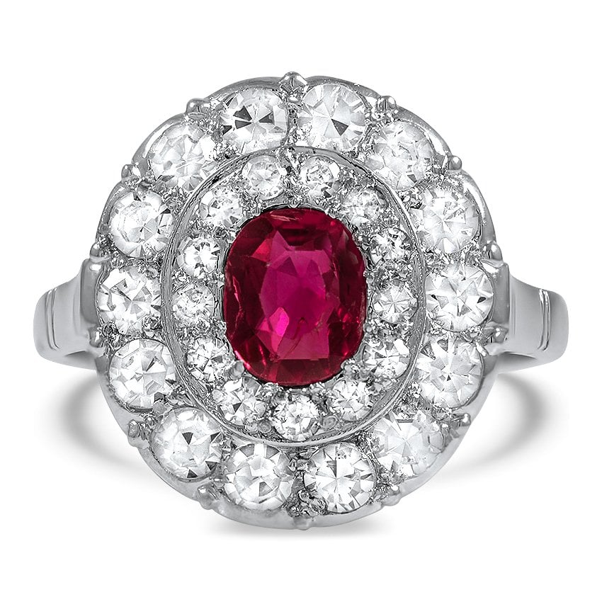 Art Deco Ruby Vintage Ring