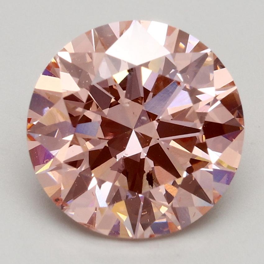 3.01 Ct. Fancy Intense Pink Round Lab Grown Diamond
