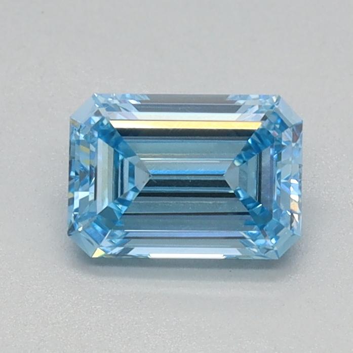 0.45 Ct. Fancy Intense Blue Emerald Lab Grown Diamond