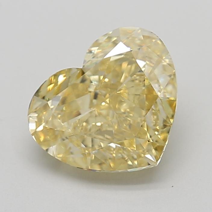 3.24 Ct. Fancy Intense Yellow Heart Lab Grown Diamond