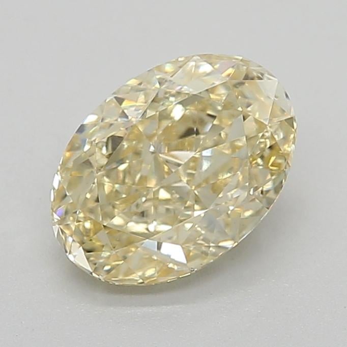 1.02 Ct. Fancy  Yellow Oval Lab Grown Diamond